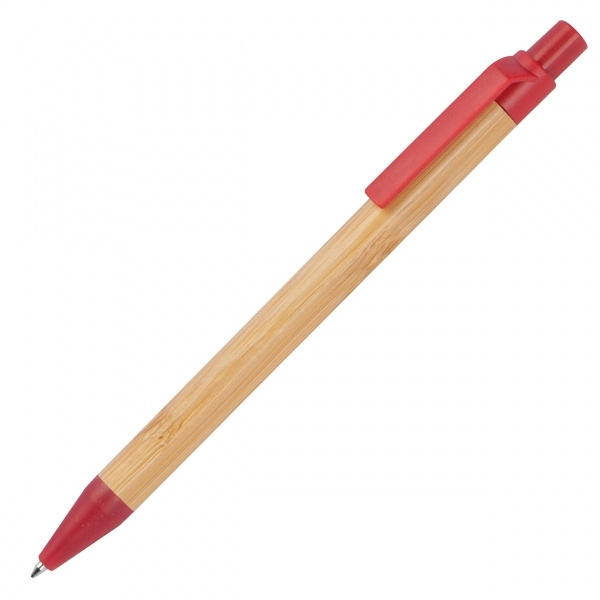 Logo trade promotional item photo of: Wheatstraw and bamboo ballpen HALLE