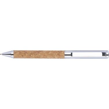 Logotrade advertising products photo of: Twist-ballpen metal and cork LILLEHAMMER