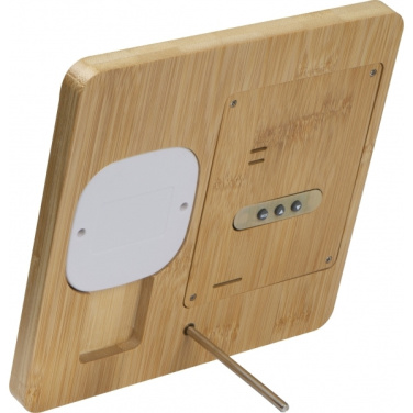 Logotrade promotional giveaways photo of: Bamboo weather station GRANADA