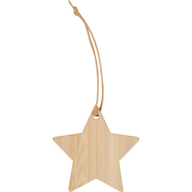 Logotrade promotional giveaways photo of: Bamboo star pendant FOGGIA