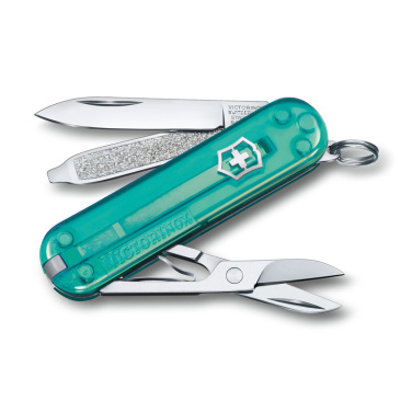 Logo trade corporate gifts picture of: Pocket knife Classic SD transparent Victorinox