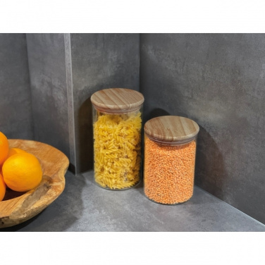 Logo trade business gifts image of: Pojemnik szklany OSAKA 700 ml