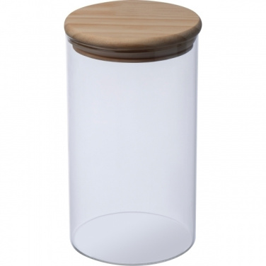 Logo trade promotional giveaway photo of: Borosilicate container ONTARIO 1000 ml