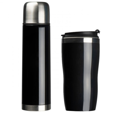 Logo trade promotional giveaways picture of: Set of vacuum flask and drinking cup SPLIT 450 ml