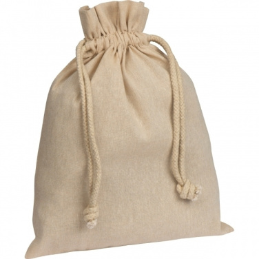 Logo trade business gifts image of: Recycled cotton bag PASADENA