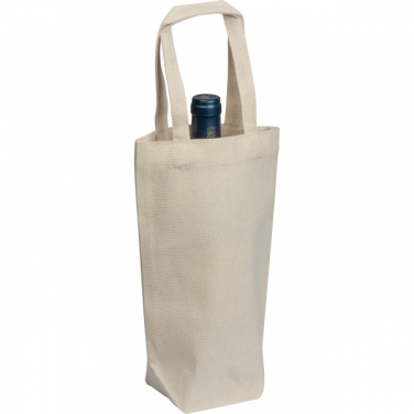 Logo trade business gift photo of: Cotton wine bag NICE