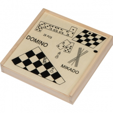 Logo trade promotional products picture of: Wooden game collection RIGA