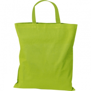 Logo trade corporate gifts picture of: Cotton bag with short handles BREGENZ