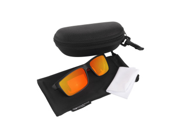 Logo trade promotional merchandise image of: Sunglasses IRAVADI Schwarzwolf