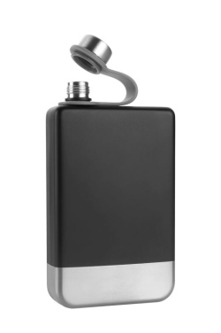 Logo trade advertising products image of: Hip flask HALTI Schwarzwolf