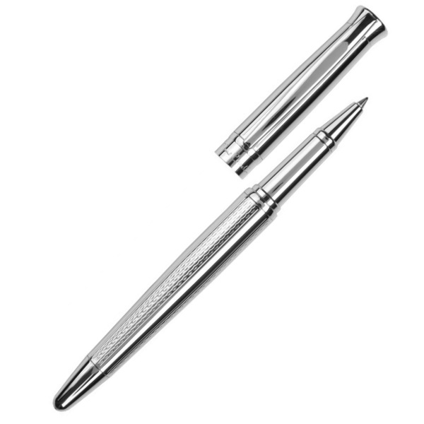 Logo trade promotional gifts picture of: Metal roller pen ROI