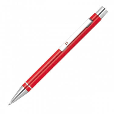 Logotrade corporate gift picture of: Metal semi gel ballpoint Pen ALMEIRA