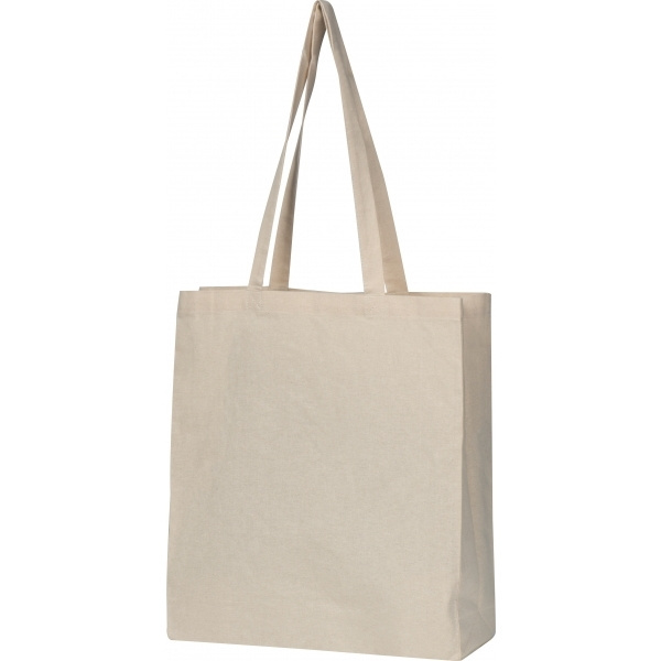 Logo trade promotional items image of: Organic cotton bag with bottom fold INNSBRUCK