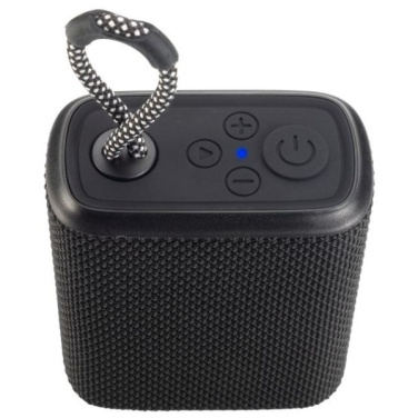 Logotrade promotional merchandise picture of: Waterproof bluetooth speaker HARDEOL Schwarzwolf