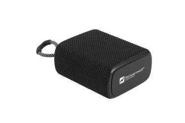 Logo trade advertising product photo of: Waterproof bluetooth speaker HARDEOL Schwarzwolf