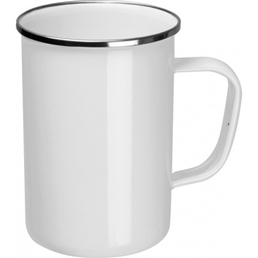 Logo trade promotional merchandise picture of: Enamel cup Adelaine