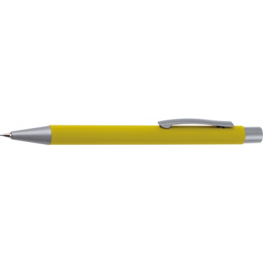 Logo trade corporate gifts image of: Mechanical pencil soft touch ANCONA