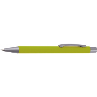 Logo trade promotional giveaways image of: Mechanical pencil soft touch ANCONA