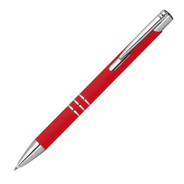 Logo trade promotional gifts picture of: Semi gel pen soft touch DUNMORE