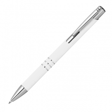 Logo trade business gift photo of: Semi gel pen soft touch DUNMORE