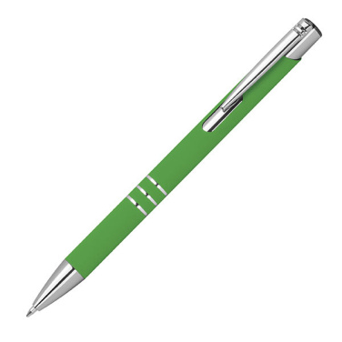 Logo trade promotional giveaways image of: Semi gel pen soft touch DUNMORE