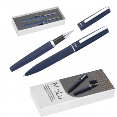 Logotrade promotional giveaways photo of: Writing set soft touch SAINTE MAXIME MoLu