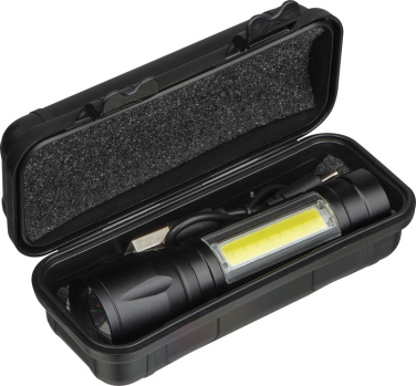 Logo trade advertising products picture of: Rechargeable flashlight Tokyo