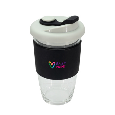 Logo trade advertising products image of: Glass coffee cup 424 ml