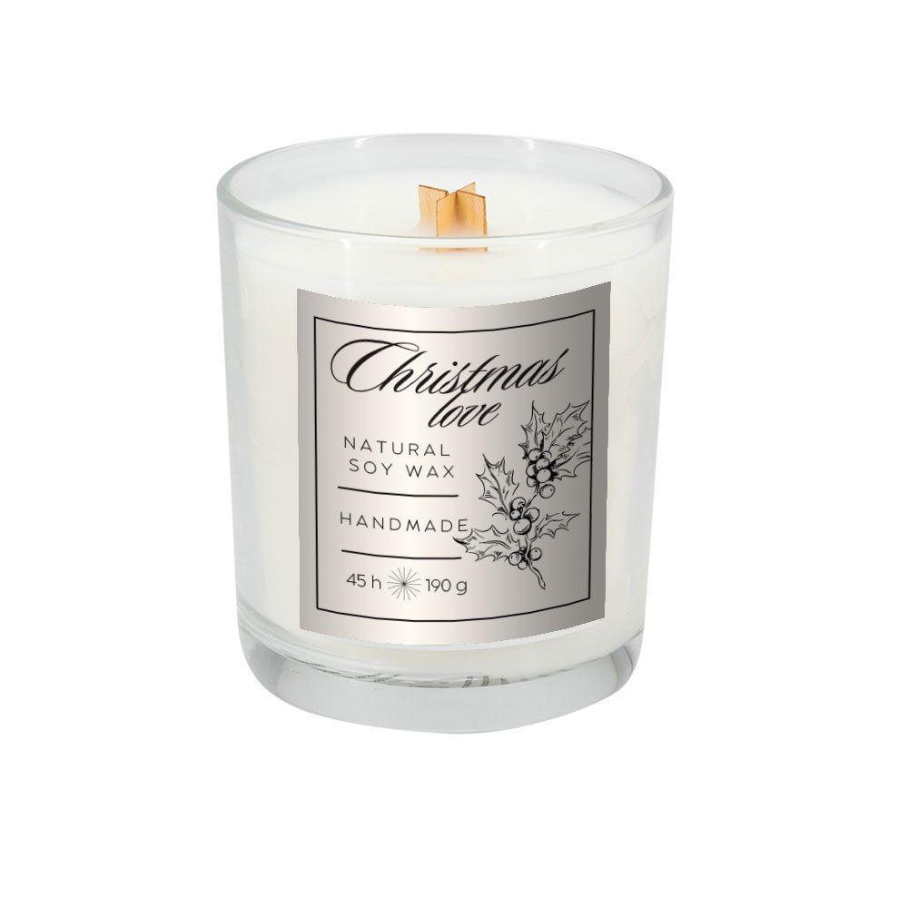 Logotrade advertising product image of: Soy candle 190g Christmas love