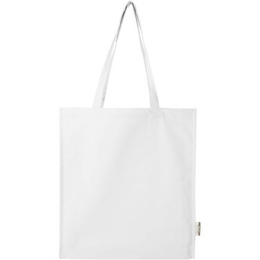 Logo trade promotional products image of: Florida 270 g/m² GRS recycled gusset tote bag 14L