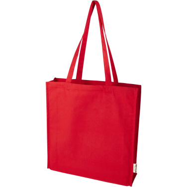 Logotrade advertising product picture of: Florida 270 g/m² GRS recycled gusset tote bag 14L