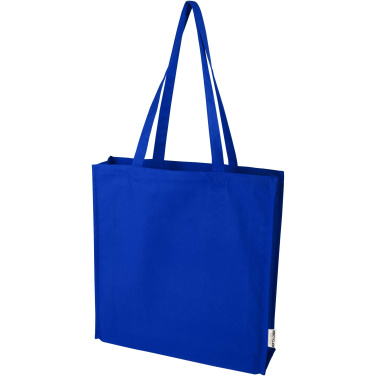 Logo trade advertising product photo of: Florida 270 g/m² GRS recycled gusset tote bag 14L