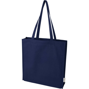 Logo trade promotional gift photo of: Florida 270 g/m² GRS recycled gusset tote bag 14L