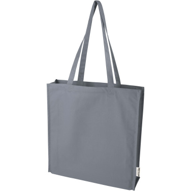 Logotrade promotional products photo of: Florida 270 g/m² GRS recycled gusset tote bag 14L