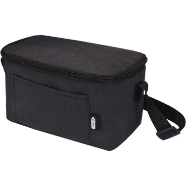 Logo trade promotional gifts picture of: Tundra 6-can GRS RPET cooler bag 5L