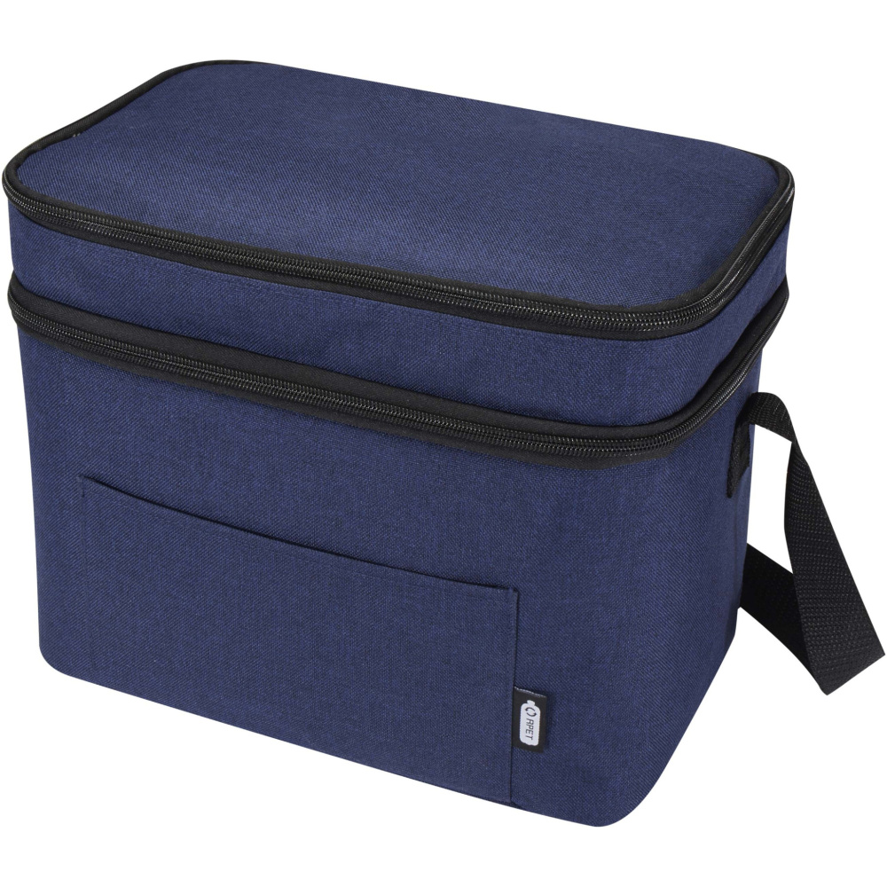 Logo trade promotional gift photo of: Tundra GRS RPET double compartments cooler bag 13L