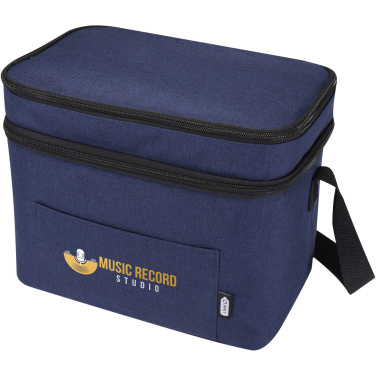 Logotrade promotional gift image of: Tundra GRS RPET double compartments cooler bag 13L