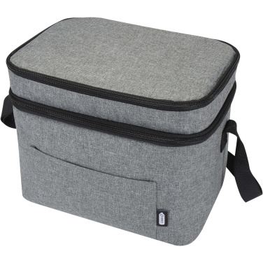 Logo trade business gift photo of: Tundra GRS RPET double compartments cooler bag 13L