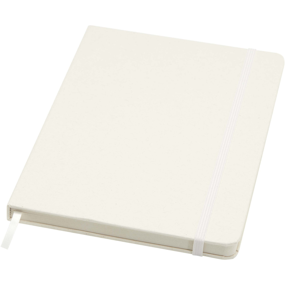 Logo trade promotional gifts image of: Bass A5 recycled hard cover notebook with lined pages