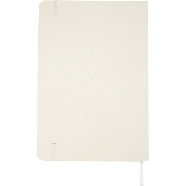 Logo trade promotional products image of: Bass A5 recycled hard cover notebook with lined pages