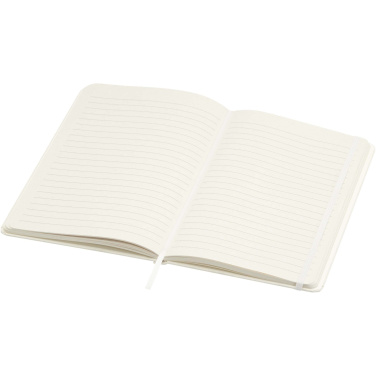 Logo trade promotional items image of: Bass A5 recycled hard cover notebook with lined pages