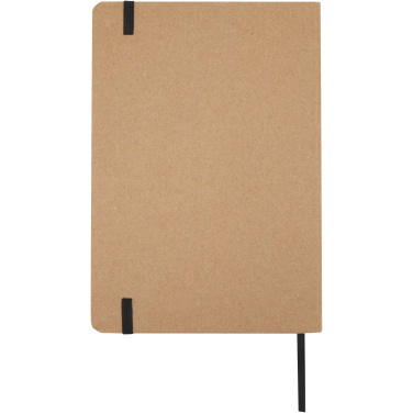 Logo trade promotional merchandise picture of: Holm A5 stone paper hard cover notebook with lined pages