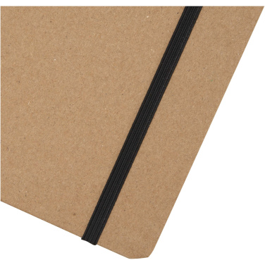 Logo trade promotional giveaways image of: Holm A5 stone paper hard cover notebook with lined pages