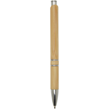 Logo trade promotional products picture of: Wicker bamboo ballpoint pen