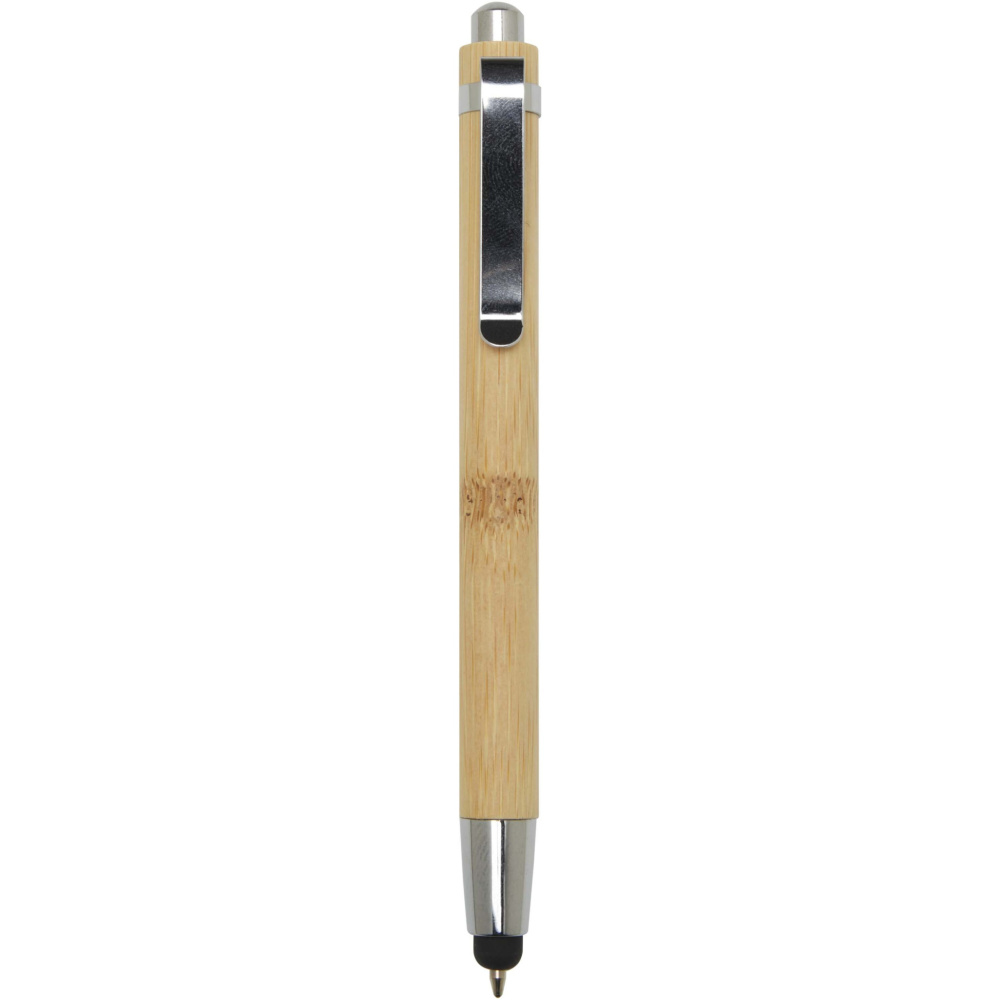 Logo trade promotional products image of: Elm bamboo ballpoint pen