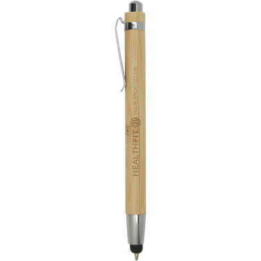 Logo trade promotional items picture of: Elm bamboo ballpoint pen