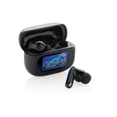 Logotrade promotional product image of: Airtune RCS recycled plastic ANC earbuds with touch screen