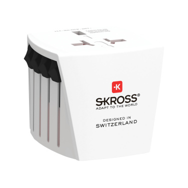 Logo trade advertising products picture of: SKROSS World Travel Adapter MUV Micro