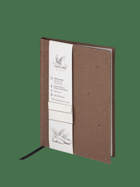 Logo trade business gifts image of: Recycled Coffee Notebook 209733900