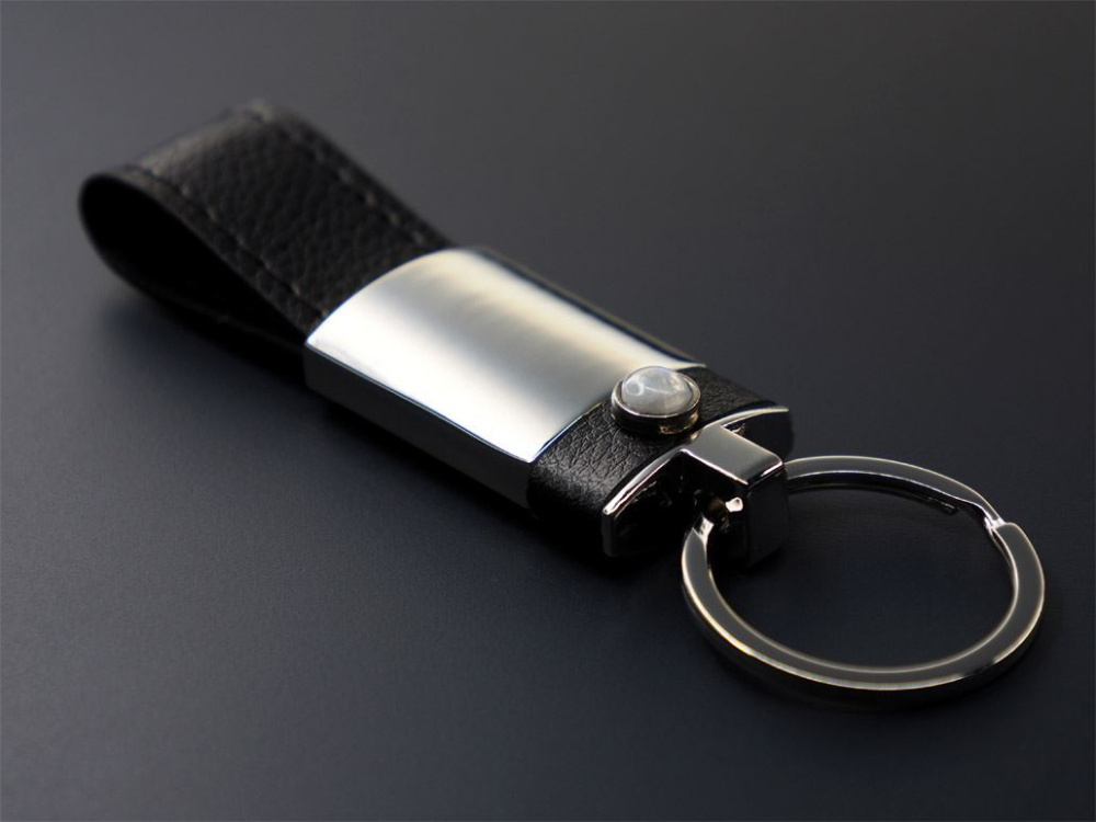 Logotrade promotional merchandise photo of: Moonstone Keyring 1295095